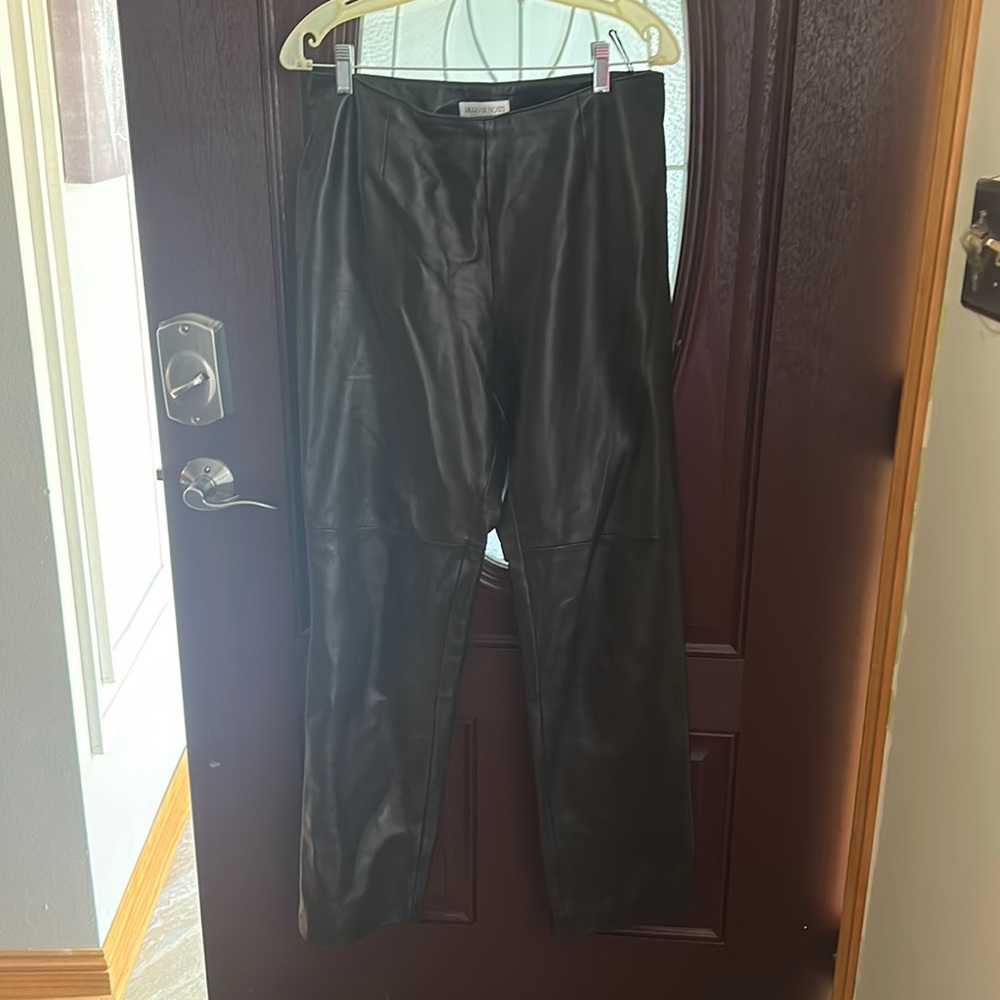 Hugo Buscati collection, leather pants, size 14